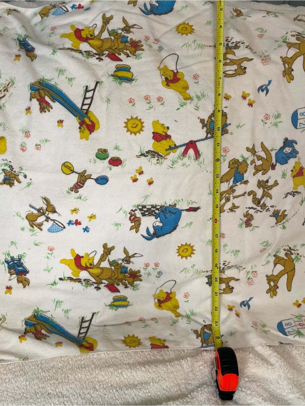 Vintage Winnie the Pooh & Friends Playtime Adventures Fleece Blanket